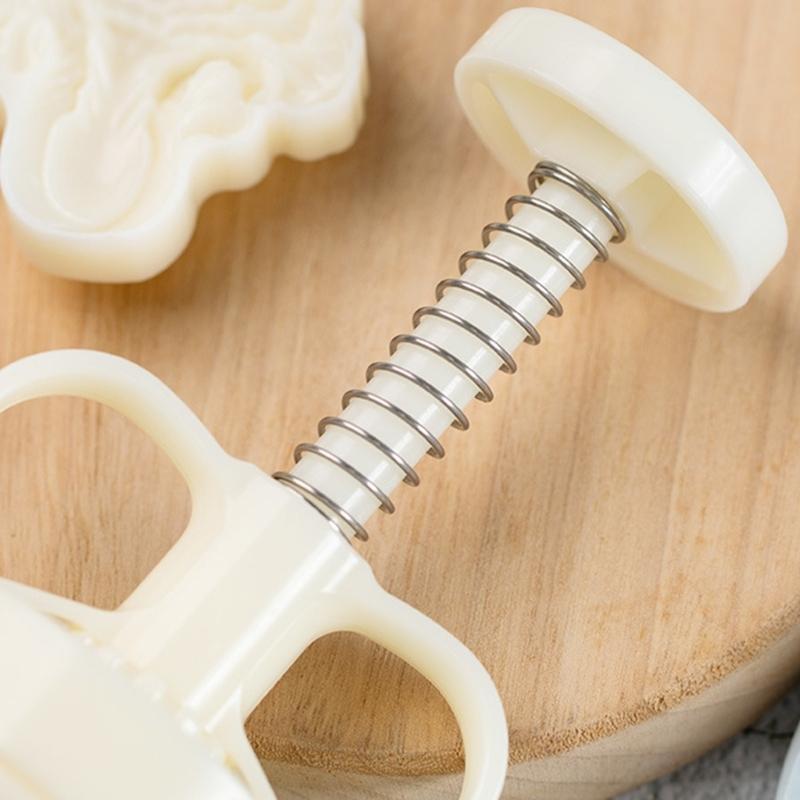 Jades Cabbage Pastries Molds Hand Pressed Mooncakes Maker Bean Pastes Cake Mould Dessert Bakewares for Cooking Lover