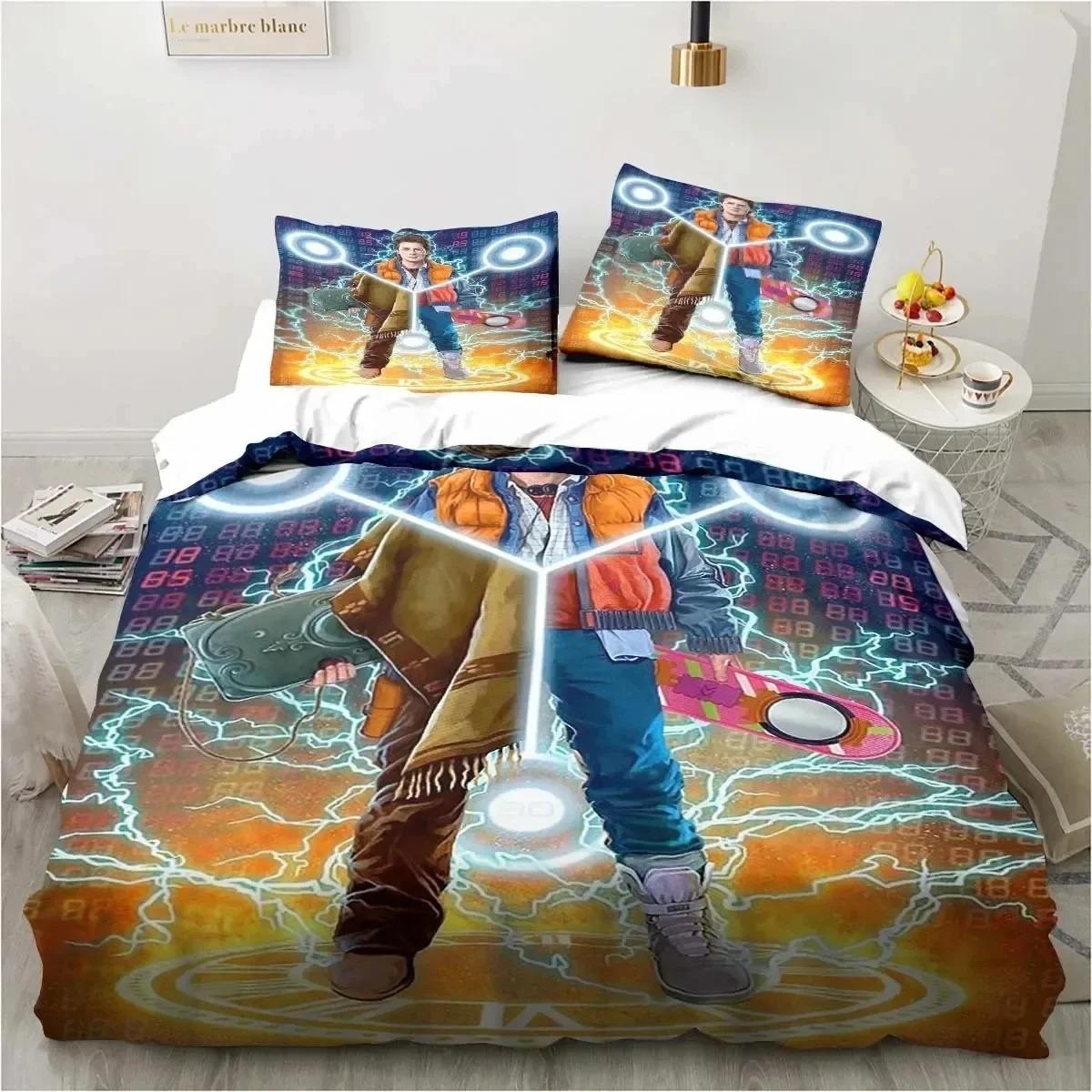 

Classic Movie Back To The Future Canary Bedding Set Sheet King Twin Double Child Bedding Set Mircofiber or Polyester Duvet Cover 135x200cm