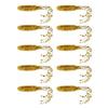10pcs Fishing Lures 5.5cm 2.1g Swimbait Curl Tail Worms Grub Lures Soft Baits Baits Fishing Accessories