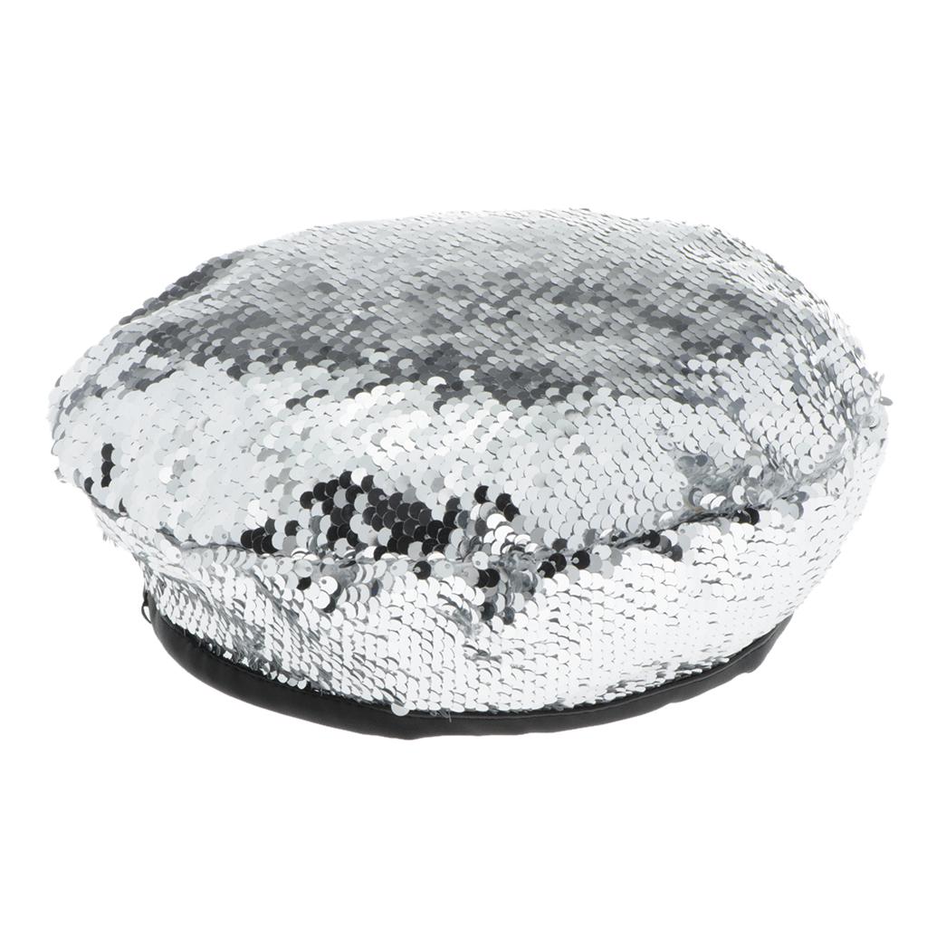 Buy Fashion Shinny Sequins Beret Beanie 