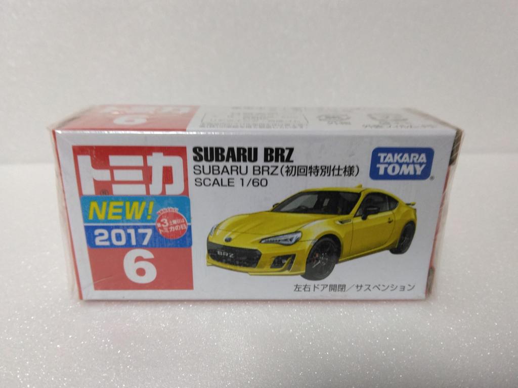 Tomica No. 6 Subaru BRZ 160 Scale, First Edition Special Color, Made In Vietnam, with Clear Case