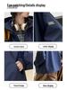 Girls' Double Zipper Hooded Windbreaker - Autumn 2025 Korean Style Casual Sports Jacket for Big Kids