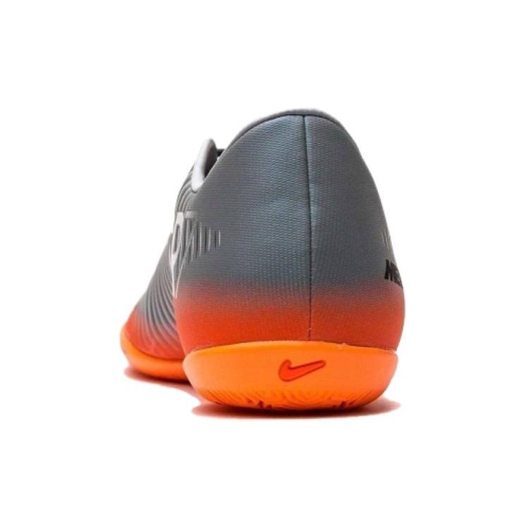 Nike Mercurial X Victory CR7 IC/IN Indoor Soccer Shoes Unisex Sneaker Silver Orange 852526-001