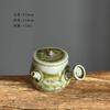 35ml Retro Coarse Pottery Mini Side Handle Pot Chinese Fingertip Teapot Handmade Tea Brewing Small Kettle Kung Fu Tea Teaware