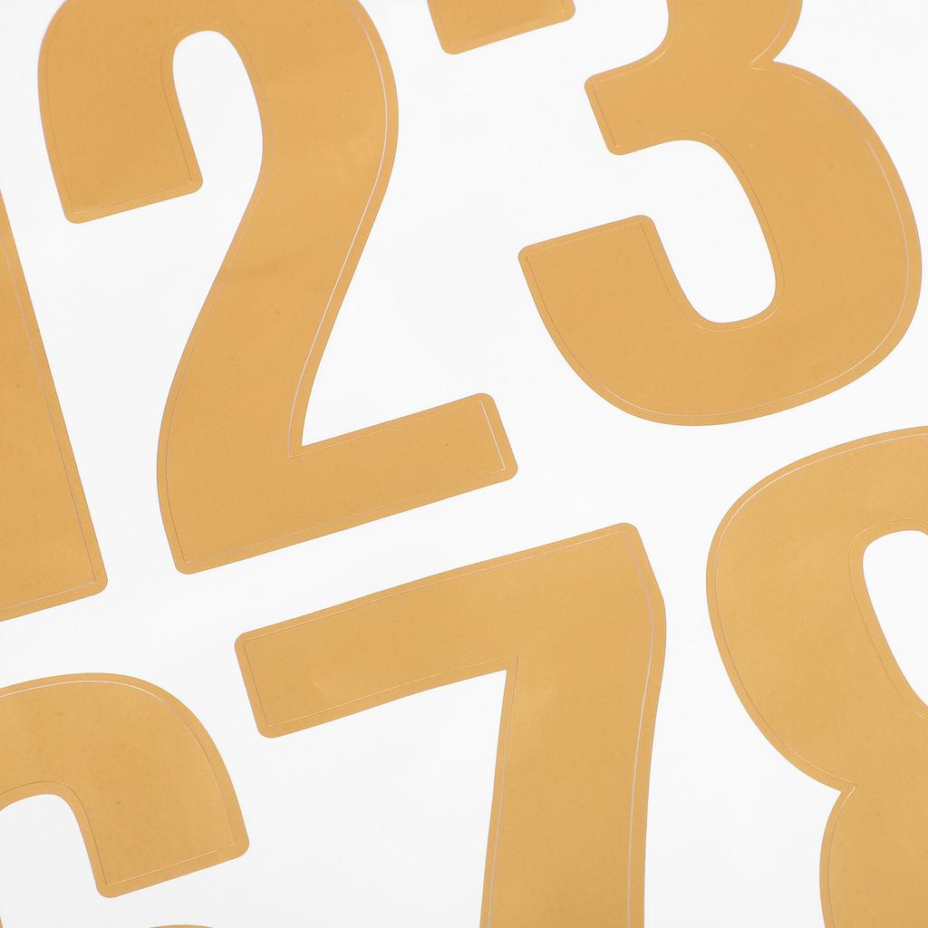 4Sets Waterproof Outdoor Number Stickers for Mailbox Address Identification Numbers Modern Self-Adhesive Decals Exterior
