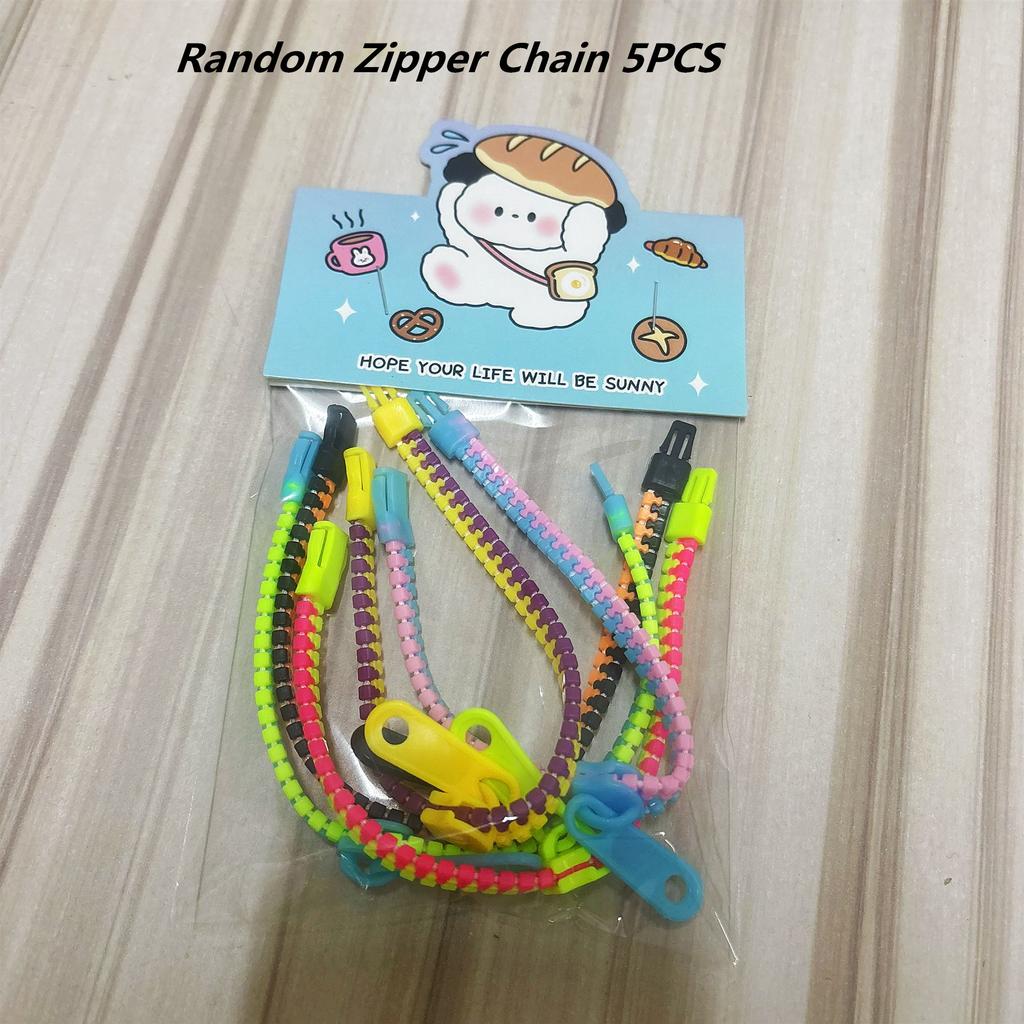 Candy Two-color Zipper Chain Bracelet Fidget Sensory Stress Relief Toys For Children With Autism Adults Anxiety Antistress Gifts