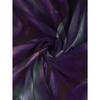 Women's Plus Size Pocket Design Purple and Green Smudged Loose Sweater Women's Fashionable Casual Top