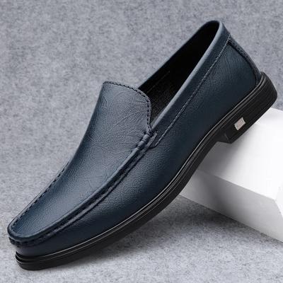 Oryginalne skórzane buty męskie Nowe letnie męskie buty codzienne Modne męskie buty biznesowe Modne miękkie podeszwy Mokasyny ręcznie robione