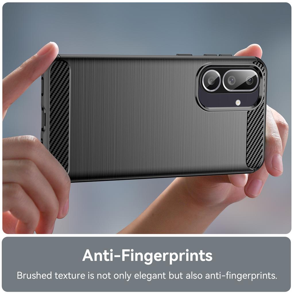 For Samsung Galaxy M56 5G/F56 5G Case Protective Phone Cover Carbon Fiber Texture Brushed