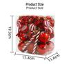 Cross-Border Dragon Tiger Christmas Ball Set: Red & White Lollipop Candy Ornaments for Christmas Tree Decorating