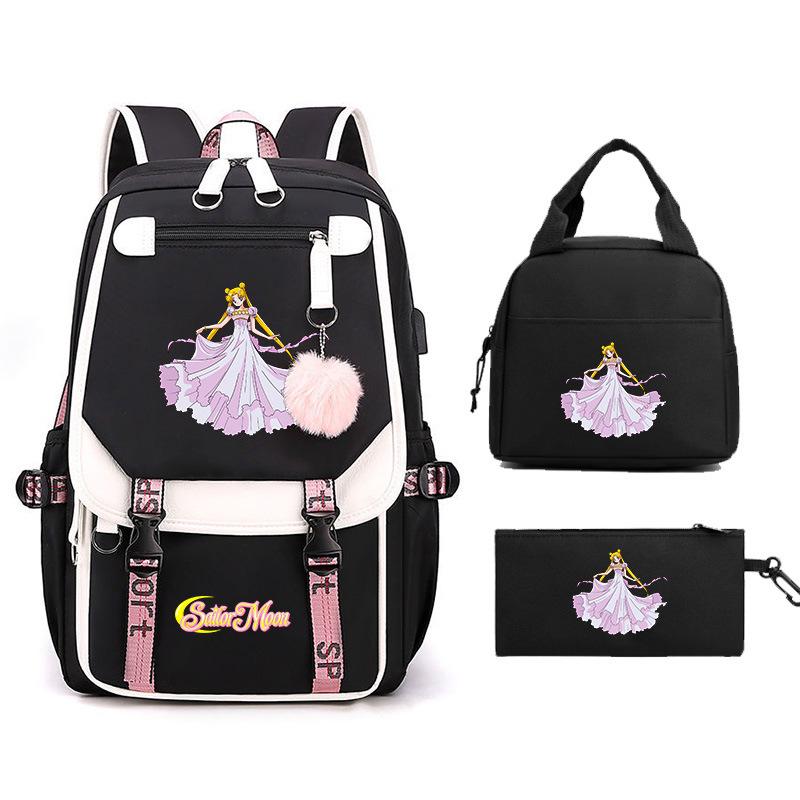 Sailor Moon Cartoon Elementary School Bag Lightweight Junior High School Backpack Women's Large Capacity Travel Bag
