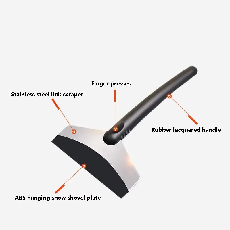 

Refrigerator Defrost Shovel & Car Snow Removal Tool - Stainless Steel Ice Scraper for Car Windshield, Multifunctional Deicing De