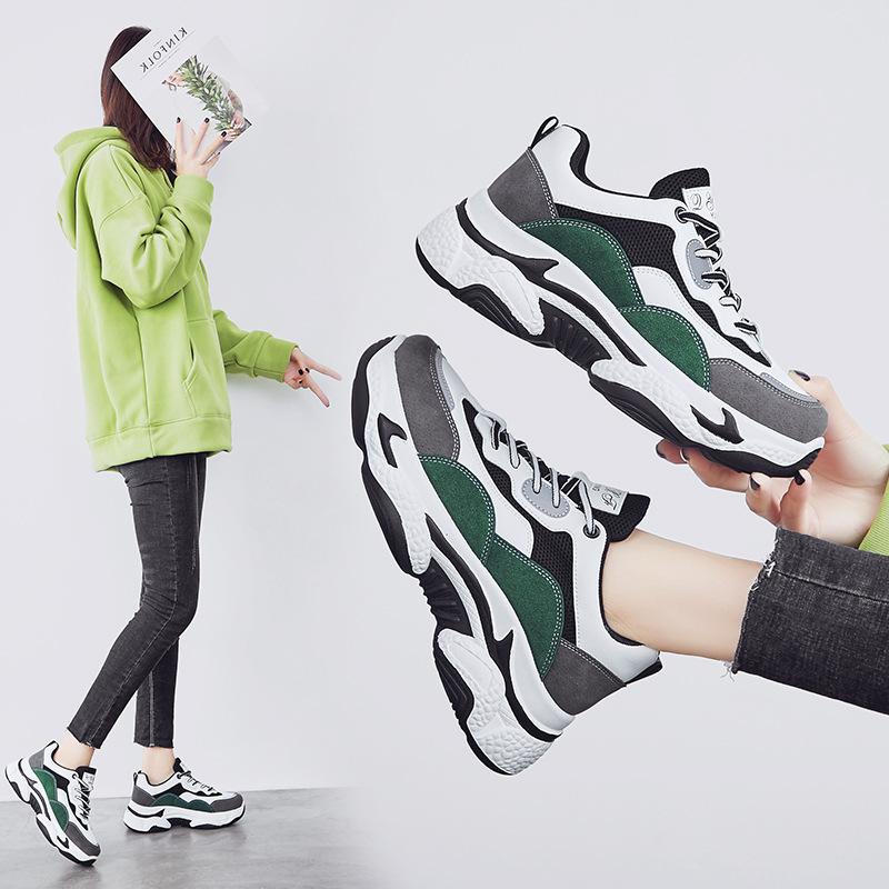 2024 Korean version ins super fire panda women's shoes, new women's dad shoes in summer