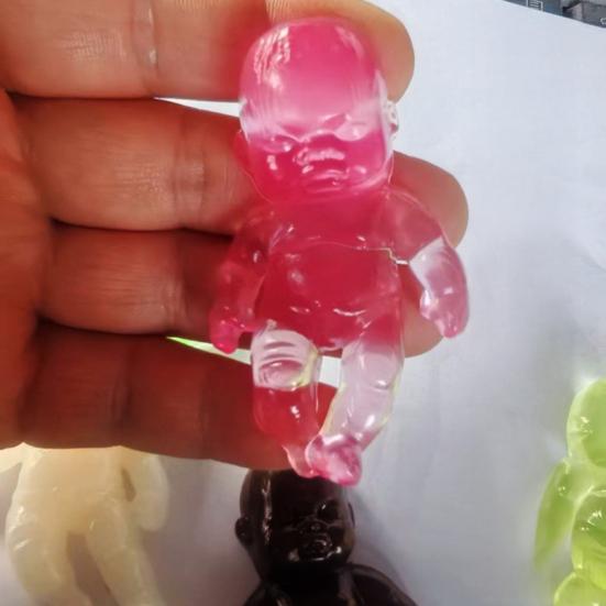 Przezroczysta zabawka dla niemowląt łagodząca stres, powoli podnosząca się, łagodząca lęk, mini zabawka do ściskania dla niemowląt, miękka, rozciągliwa, relaksująca, piłka antystresowa, zabawka Fidget