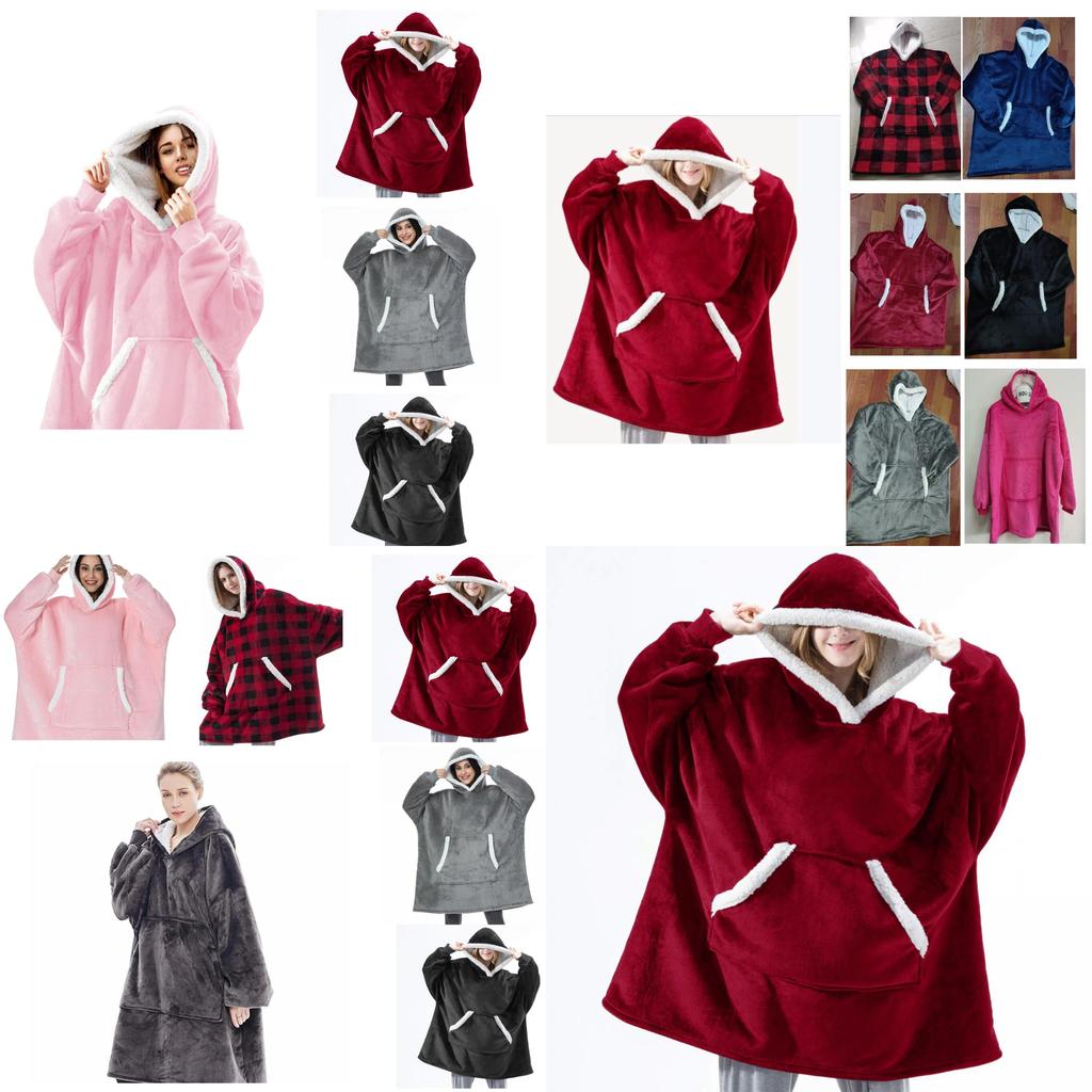 Warmer Hoodie Decke Übergroßes Plüsch-Sweatshirt Für Erwachsene Und Kinder Perfekt Für Zuhause Reisen Und Outdoor-Aktivitäten