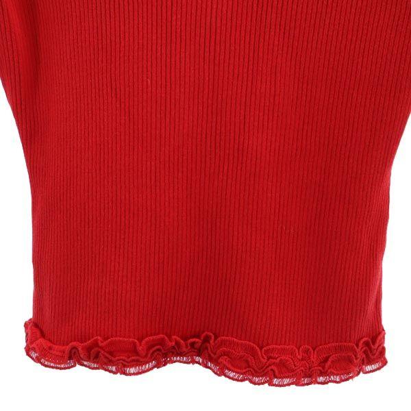 Rene Long sleeve Rib knit cardigan 36 Red series Women Used