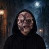 Realistic Damaged Seam Mask Halloween 3 Face Horror Mask Latex Triple Head Cosplay Prop for Comfortable Haunted House Breathable Scary Stitched Full