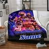 Custom Name Fall Guys Party Blanket for Couch & Bed, Plush Cozy Fuzzy Blanket Super Soft & Warm Blankets for Fall and Winter. 0908119