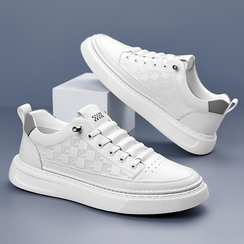 Summer Men's Shoes New Breathable Little White Shoes Male Students Korean Version Trendy Versatile Platform Sports Casual Board Shoes Male