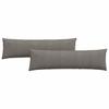 Sofa Cushions 2 Pieces Light Gray 145 X 40 Cm Corduroy