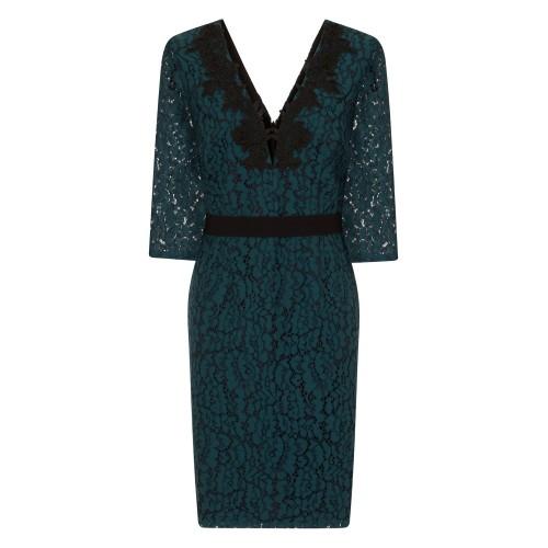 Little Mistress Womens/Ladies Lace Applique Bodycon Dress