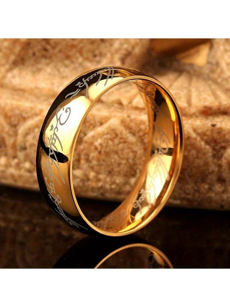 

Мужское модное кольцо из нержавеющей стали с цирконом, для повседневной носки, для банкетной вечеринки, праздника, дня рождения, юбилея, подарок 9 золотой