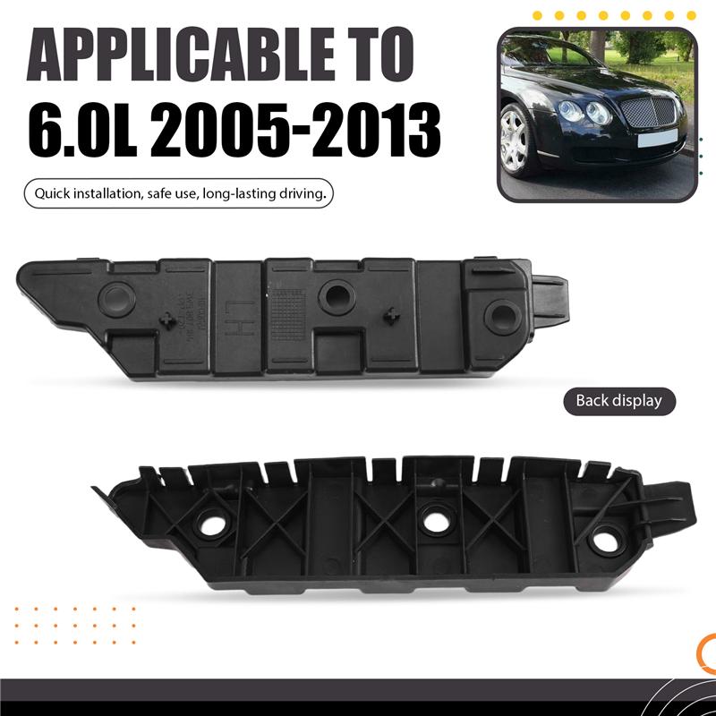 Front Bumper Cover Bracket 3W5807183 3W5807184 For Bentley Continental 6.0L 2005-2013