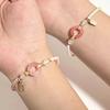 Zodiac Year Ping An Buckle Bracelet Beaded Weave Hand Rope Fashion Couple Bracelet  Friendship