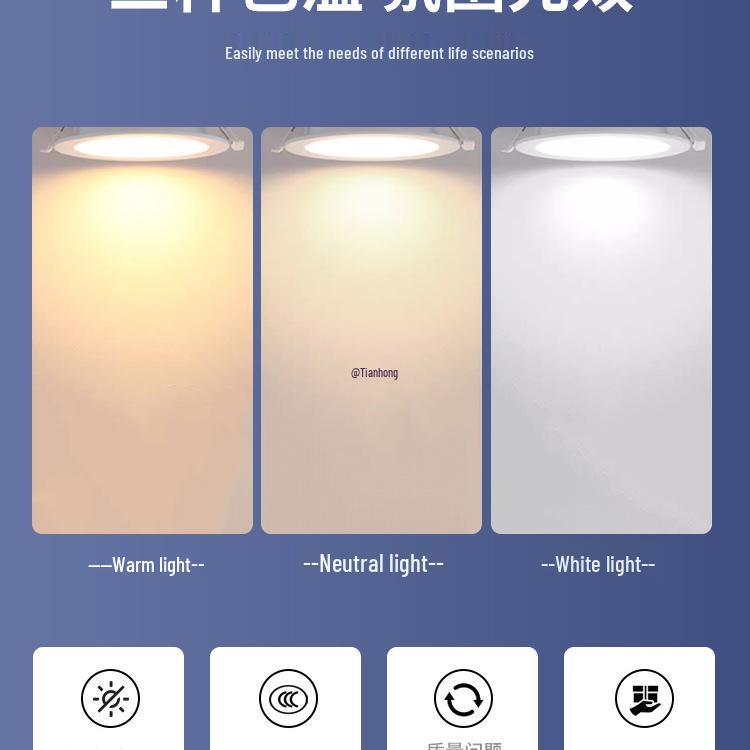 4-6 Zoll Einbaustrahler, 12-Loch Deckenleuchte für Wohn-, Schlaf- und Esszimmer