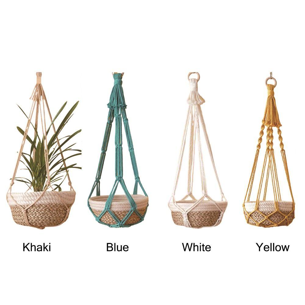 Garden Plant Pot Holder Decor Macrame Plant Hangers for Indoor Living Room Balcony Hanging Basket