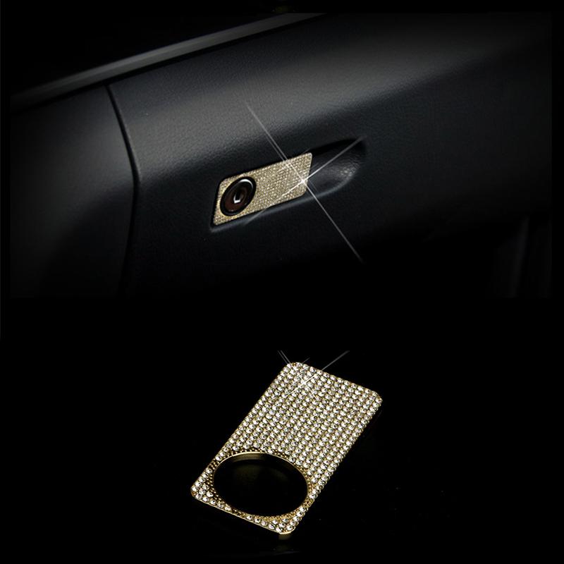 For Mercedes-Benz C E GLK CLS Class W212 W204 Crystal Style Car Inner Glove Box Handle Switch Trim Cover Car Interior