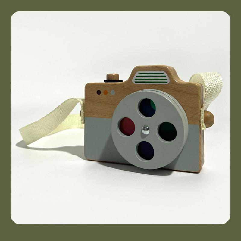 

Camera Wooden Simulated With Hanging Rope Kid Puzzle Toy For Baby Fun Outdoor