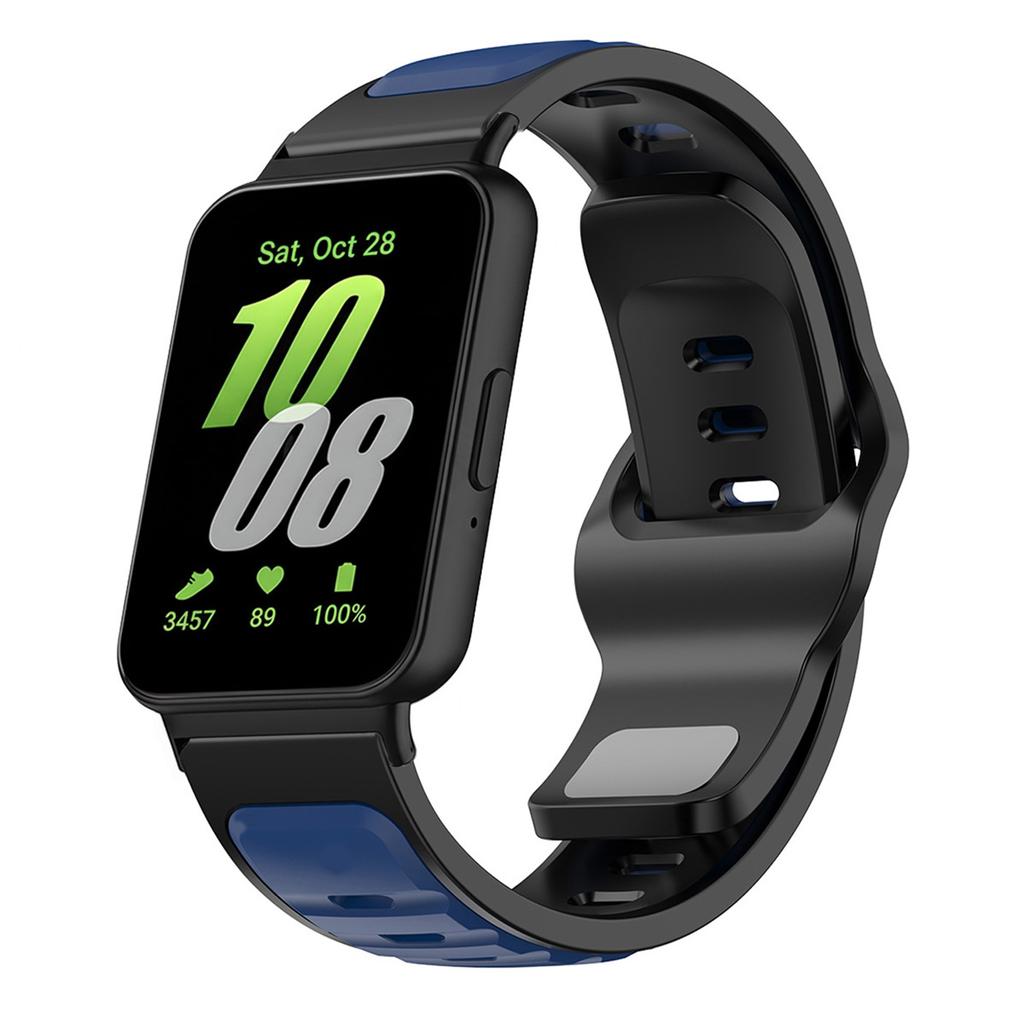 Two Tone Silicone Band For Samsung Galaxy Watch Fit 3 Sport Strap For Galaxy Fit3 Adjustable Smartwatch Breathable Bracelet