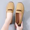 Fashion Women Suede Flats Slip on Soft Sole Walking Shoes Comfortable Low-cut Mother Loafers Casual Daily Shoes Size 35-43