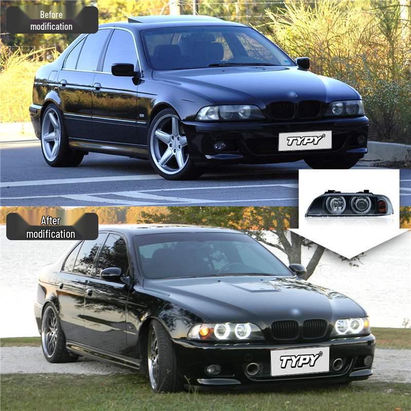 LED Projector Headlight Assembly with DRLs and Turn Signals for 98-03 BMW 5 Series E39