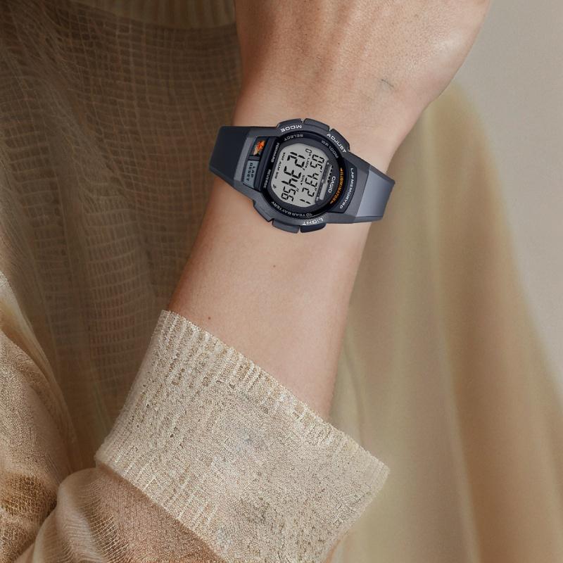 Casio YOUTH Series - Disc Digital Display, Waterproof and Shockproof, New Movement, Quartz Movement, Resin Strap, Japanese and Korean WS-1000H-1A