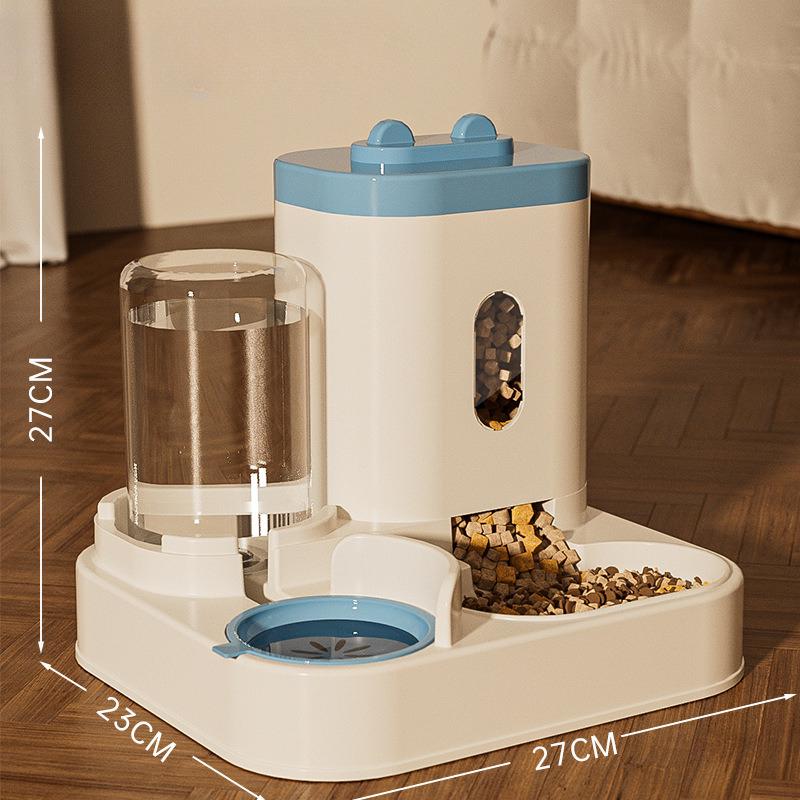 2026 New 3300ML Large Capacity Automatic Pet Feeder Double Bowl Gravity Flow Cat Dog Water Dispenser Non Electric