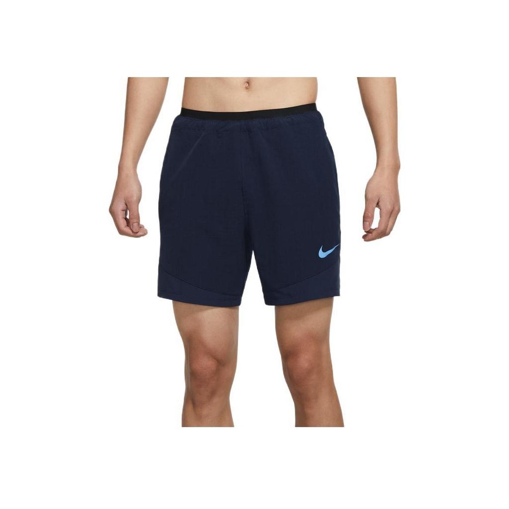 Nike Solid Color Logo Print Training Shorts Men Bottoms Blue CU4992-452