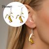 Whimsical Swan Duck Mix Match Jewelry 1 Pair Funny Earrings, Novelty Garlic/Banana Dangle Drop Earrings Lightweight Acrylic Statement for Women, Cute