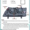 Compatible LED Headlight Assembly for Shaanxi Automobile Xindé X6, Wanshan, Dayun Fengjing Model