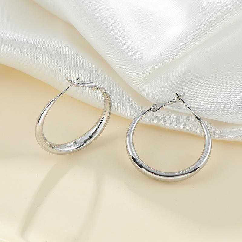 Huazi Style Zircon Stud Earrings for Women - Gold-Plated, Non-Fading Luxury Jewelry