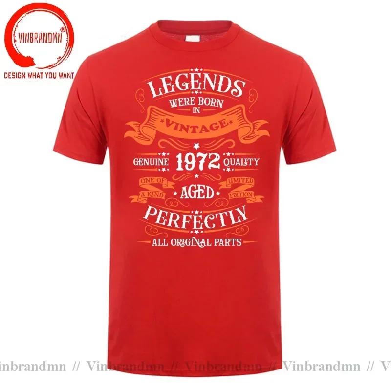Vintage Legends Were Born In 1972 Tshirt Made In 1972 Limited Edition All Original Parts T Shirt Perfect Birthday Gift Clothing