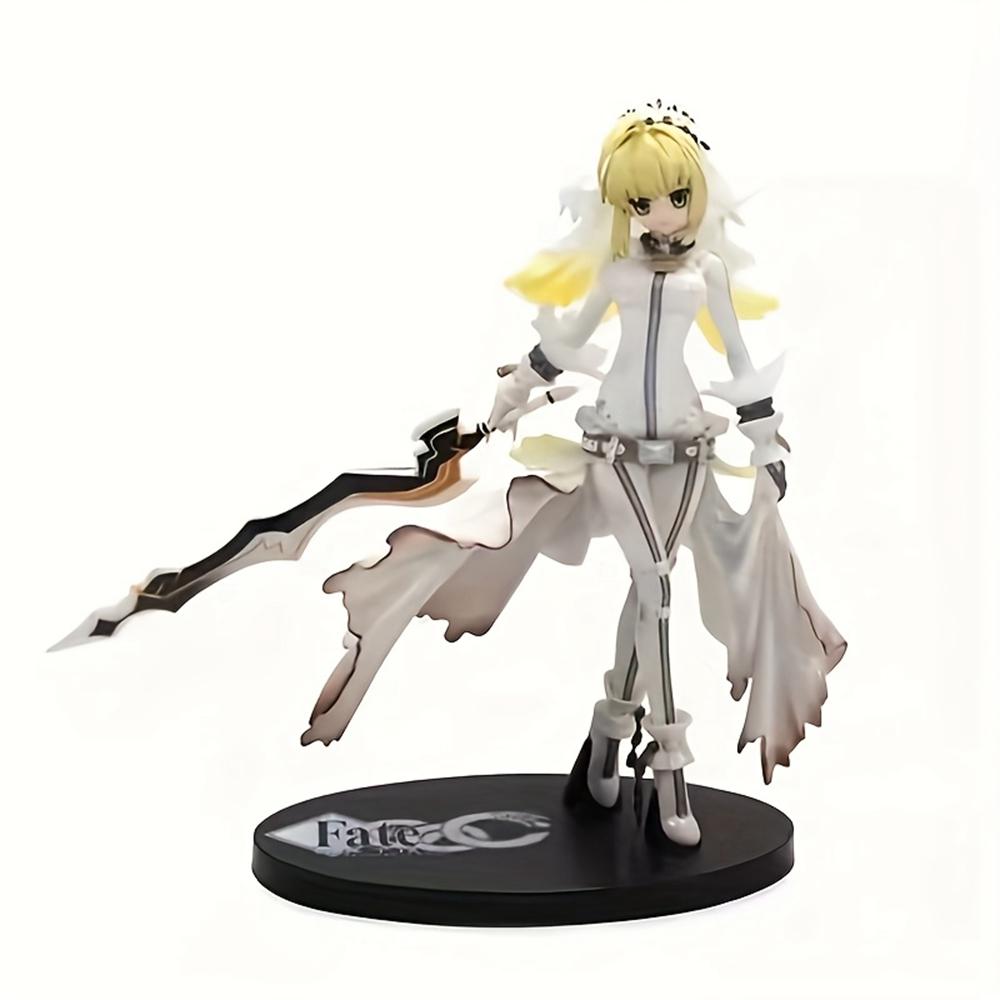 20CM Anime Fate/Grand Order Nero Claudius White Wedding Dress Model Toy Doll Collection Gift Action Figure PVC
