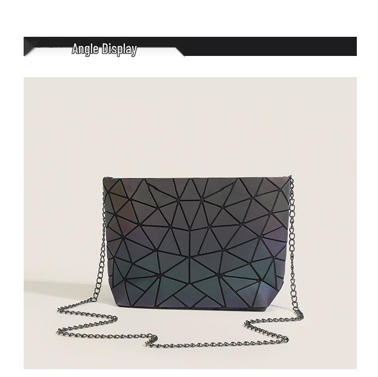 Luminous Diamond-Pattern Shoulder Crossbody Bag - Trendy, Versatile, Fashionable Korean Style for Women 2025