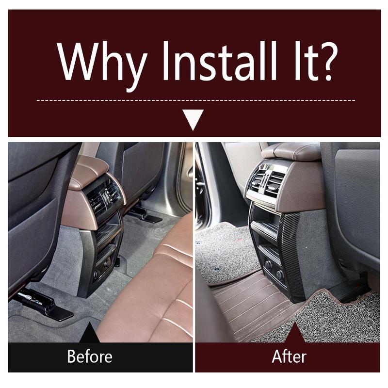 Rear Armrest Box Strip / Read Light / Middle Air AC Vent Cover Trim Accessories For BMW X5 F15 2014 - / X6 F16 2015 -