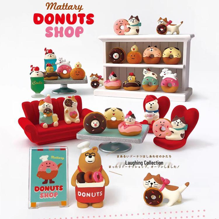 Japanese Cat Zakka Miniature Bread & Coffee Shop Resin Decor