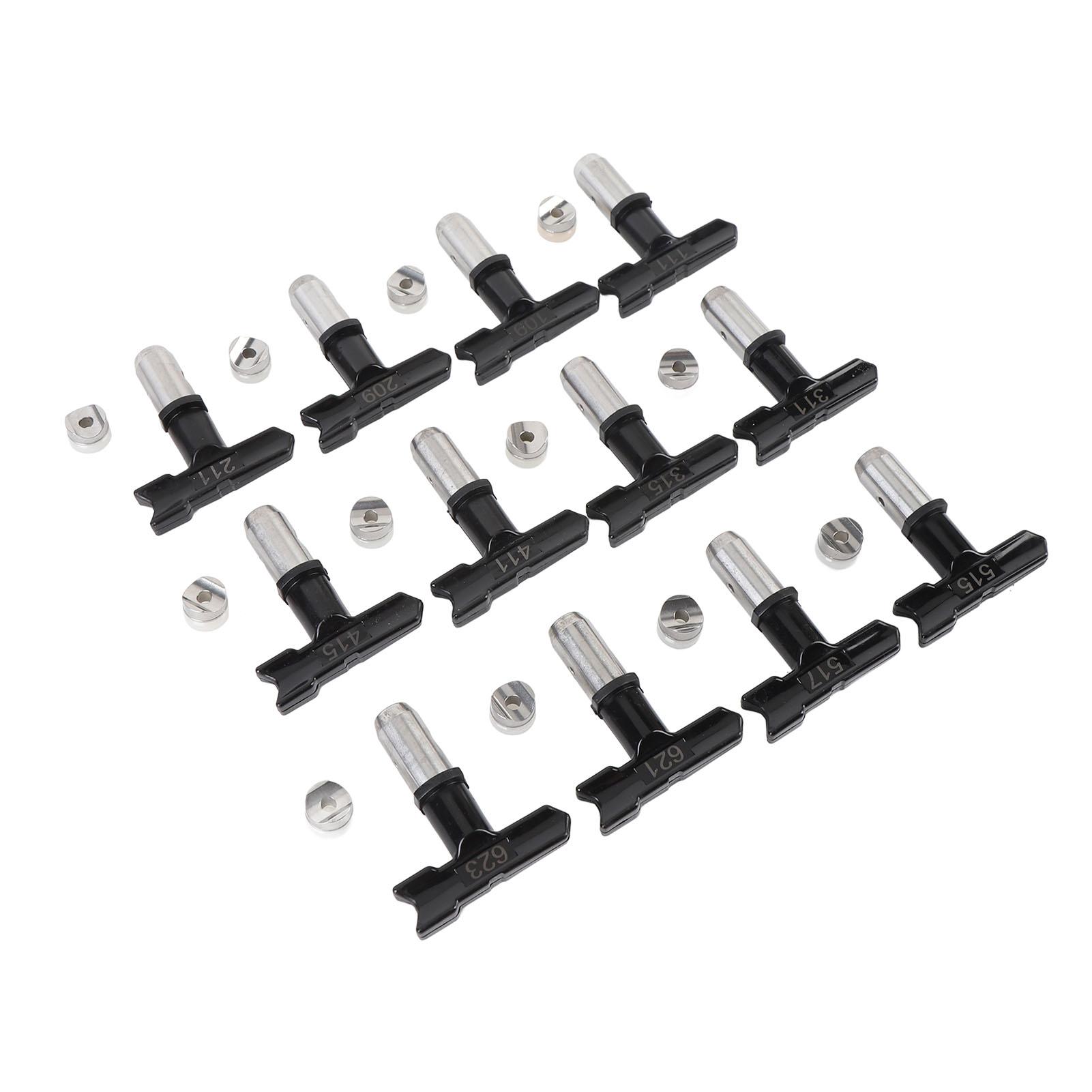 

Набор из 12 насадок для распыления из нержавеющей стали и АБС-пластика, стабильные многофункциональные безвоздушные распылительные форсунки для машины