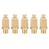 5pcs Set Brass Pneumatic Muffler Silencer Air Flow Speed Control 1 8 BSP Valve
