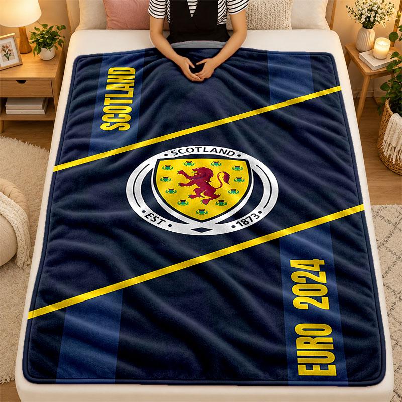 Flaneldecke Schottland Nationalmannschaft Warme Weiche Überwurfdecke für den Innenbereich Sofa Bett Wohnzimmer