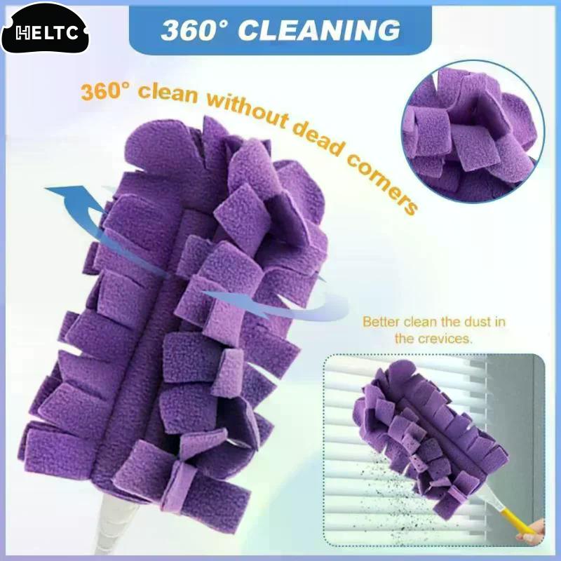 1/5Pcs New Microfiber Duster Replacement Head Duster Window Dusting Cloth With Handle Clean Desk Blind Surface Dust Clean Tool